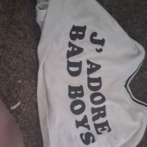 Rainbow White Crop Top with Black Text